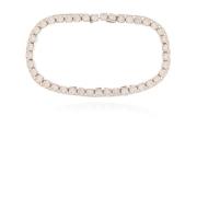 Jil Sander Halsband med cubic zirkonia Gray, Dam