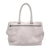 Bottega Veneta Vintage Pre-owned Laeder axelremsvskor White, Dam