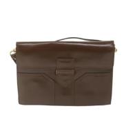 Yves Saint Laurent Vintage Pre-owned Laeder axelremsvskor Brown, Dam