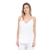 Armani Exchange Ärmlös topp White, Dam