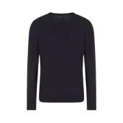 Armani Exchange Klassisk Pullover Blue, Herr