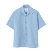 Jil Sander Short Sleeve Shirts Blue, Herr