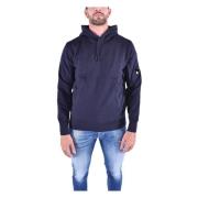 C.p. Company Blå Diagonal Raised Fleece Hoodie Blue, Herr