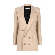 Saint Laurent Blazers Beige, Dam