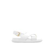 Marni Fotbädd lädersandaler White, Dam