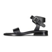 AGL Flat Sandals Black, Dam