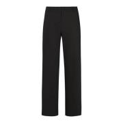 LauRie Wide Trousers Black, Dam