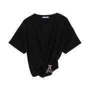 Patrizia Pepe T-Shirts Black, Dam