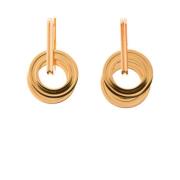 Leda Madera Earrings Yellow, Dam