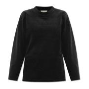 Maison Margiela Logo-broderad sweatshirt Black, Dam