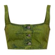 Marni Denim crop top Green, Dam