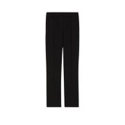 Max Mara Straight Trousers Black, Dam