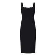 Victoria Beckham Midi Dresses Black, Dam