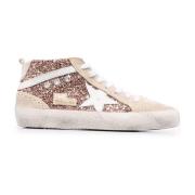 Golden Goose Glitter Suede High Top Sneakers Multicolor, Dam