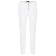 Cambio Slim-fit Trousers White, Dam