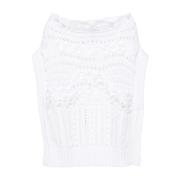 Ermanno Scervino Round-neck Knitwear White, Dam