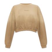 Woolrich Beskuren oversized sweatshirt Beige, Dam