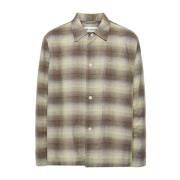 Our Legacy Klassisk Vit Button-Up Skjorta Green, Herr