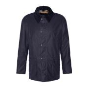 Barbour Ashby Blå Vaxad Jacka Blue, Herr