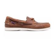 Sebago Docksides Portland Brun Läder Båtskor Brown, Herr