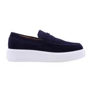 Steve Madden Klassiska Mocassin Loafers för Män Blue, Herr