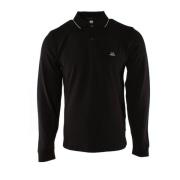 C.p. Company Slim Fit Stretch Piquet Polo Shirt Black, Herr