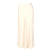 Simona Corsellini Midi Skirts Beige, Dam