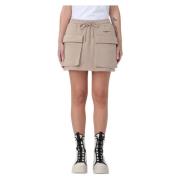 Msgm Short Skirts Beige, Dam