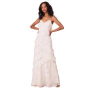 Loveshackfancy Rialto Blonde Maxi Klänning i Vit White, Dam