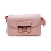 Love Moschino Läder Axelväska Pink, Dam