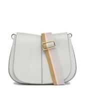 Gianni Chiarini Helena Round Icona Crossbody Väska Gray, Dam