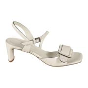 DEL Carlo High Heel Sandals White, Dam