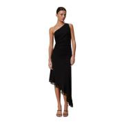 Twinset Midi Dresses Black, Dam