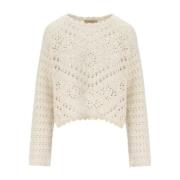 Twinset Round-neck Knitwear Beige, Dam