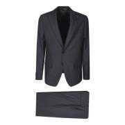 Lardini Single Breasted Suits Black, Herr