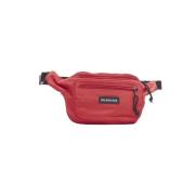 Balenciaga Canvas crossbodyvskor Red, Herr