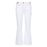 Versace Boot-cut Jeans White, Dam