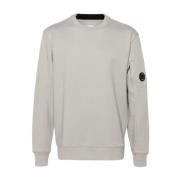 C.p. Company Crew Neck Stickad Tröja Gray, Herr