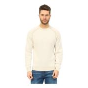 Hugo Boss Round-neck Knitwear Beige, Herr