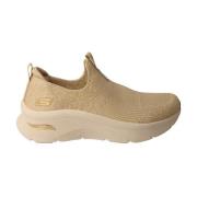 Skechers Beige Slip-On Arch Fit Sneaker Beige, Dam