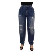 Dolce & Gabbana Loose-fit Jeans Blue, Dam