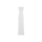 Elisabetta Franchi Elegant Svart Klänning White, Dam