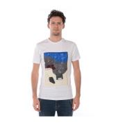 Daniele Alessandrini Pop Art Fläckig T-shirt White, Herr