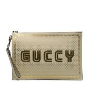 Gucci Vintage Pre-owned Laeder kuvertvskor White, Dam