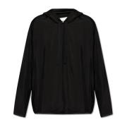 Jil Sander Hoodie med logotyp Black, Herr