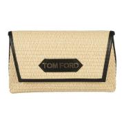 Tom Ford Glamorös Natural + Black Handväska Beige, Dam