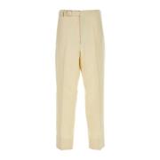 Z Zegna Straight Trousers Beige, Herr