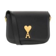 Ami Paris Shoulder Bags Black, Dam