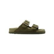 Birkenstock Sliders Green, Dam