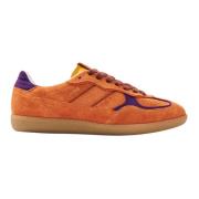 Alohas Orange Läder Sneakers Orange, Dam